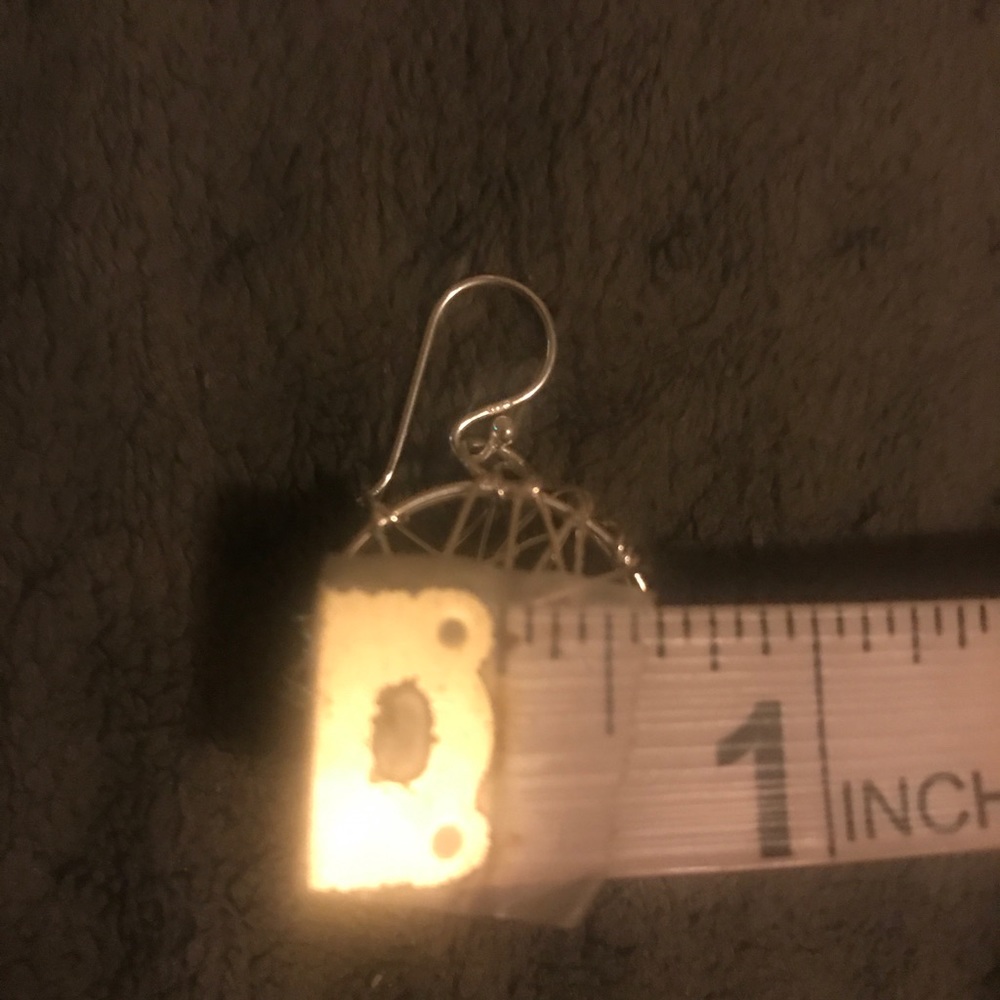 Stamped Sterling Silver Earrings - Picture 5 of 5